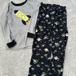 Carter’s Kids Rocket Pajamas Set - Gray and Black